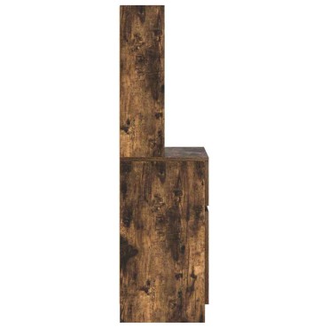 vidaXL Κομοδίνο Καπνιστή Δρυς 39x35x125cm από Επεξεργασμένο Ξύλο 1 τεμ.