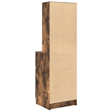 vidaXL Κομοδίνο Καπνιστή Δρυς 39x35x125cm από Επεξεργασμένο Ξύλο 1 τεμ.