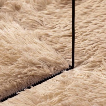 vidaXL Χαλί Shaggy με Ψηλό Πέλος NAVARRA Μπεζ 80x150cm πολυεστέρας