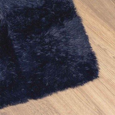 vidaXL Χαλί Shaggy με Ψηλό Πέλος NAVARRA Ναυτικό 60x100cm