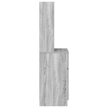 vidaXL Κομοδίνο Γκρι Sonoma 39x35x125cm από Επεξεργασμένο Ξύλο 1 τεμ.