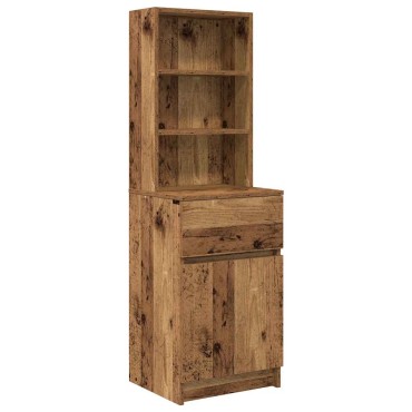 vidaXL Κομοδίνο Παλιό ξύλο 39x35x125cm από Επεξεργασμένο Ξύλο 1 τεμ.