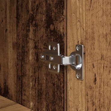 vidaXL Κομοδίνο Παλιό ξύλο 39x35x125cm από Επεξεργασμένο Ξύλο 1 τεμ.
