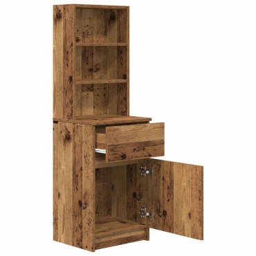 vidaXL Κομοδίνο Παλιό ξύλο 39x35x125cm από Επεξεργασμένο Ξύλο 1 τεμ.
