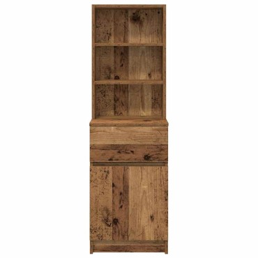 vidaXL Κομοδίνο Παλιό ξύλο 39x35x125cm από Επεξεργασμένο Ξύλο 1 τεμ.