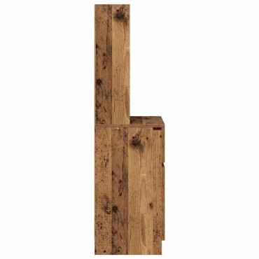vidaXL Κομοδίνο Παλιό ξύλο 39x35x125cm από Επεξεργασμένο Ξύλο 1 τεμ.