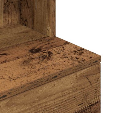 vidaXL Κομοδίνο Παλιό ξύλο 39x35x125cm από Επεξεργασμένο Ξύλο 1 τεμ.