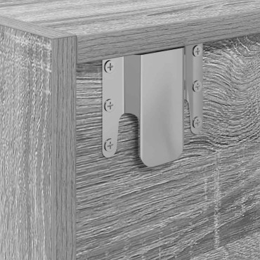 vidaXL Έπιπλο Τηλεόρασης Γκρι Sonoma 80x31x25,5cm Επεξεργασμένο Ξύλο