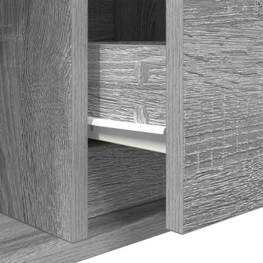 vidaXL Έπιπλο Τηλεόρασης Γκρι Sonoma 80x31x25,5cm Επεξεργασμένο Ξύλο