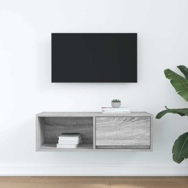 vidaXL Έπιπλο Τηλεόρασης Γκρι Sonoma 80x31x25,5cm Επεξεργασμένο Ξύλο