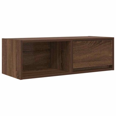 vidaXL Έπιπλο Τηλεόρασης Καφέ Δρυς 80x31x25,5cm Επεξεργασμένο Ξύλο