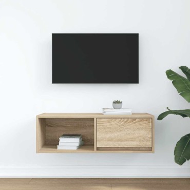 vidaXL Έπιπλο Τηλεόρασης Sonoma Δρυς 80x31x25,5cm Επεξ. Ξύλο