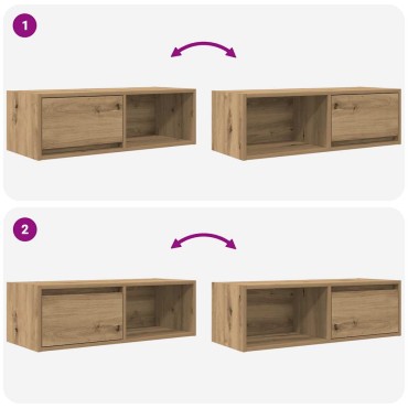 vidaXL Έπιπλο Τηλεόρασης 80x31x25,5cm Επεξεργασμένο Ξύλο