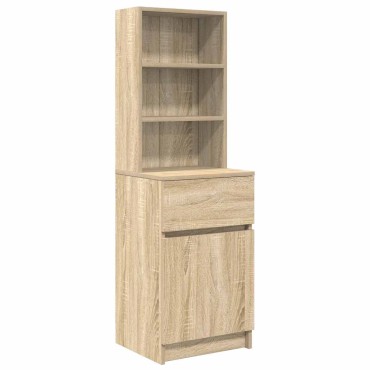 vidaXL Κομοδίνο Sonoma Δρυς 39x35x125cm από Επεξεργασμένο Ξύλο 1 τεμ.