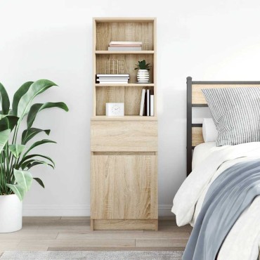 vidaXL Κομοδίνο Sonoma Δρυς 39x35x125cm από Επεξεργασμένο Ξύλο 1 τεμ.