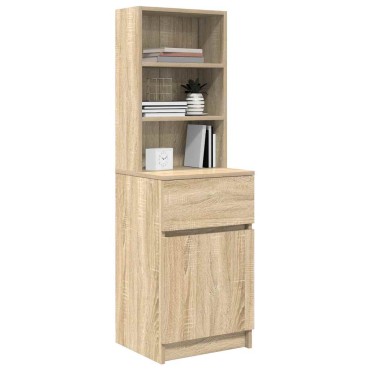 vidaXL Κομοδίνο Sonoma Δρυς 39x35x125cm από Επεξεργασμένο Ξύλο 1 τεμ.