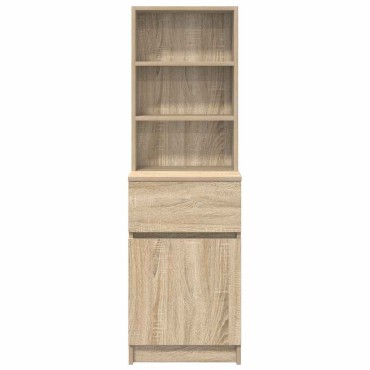 vidaXL Κομοδίνο Sonoma Δρυς 39x35x125cm από Επεξεργασμένο Ξύλο 1 τεμ.