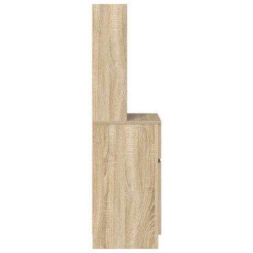 vidaXL Κομοδίνο Sonoma Δρυς 39x35x125cm από Επεξεργασμένο Ξύλο 1 τεμ.