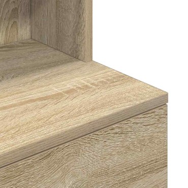 vidaXL Κομοδίνο Sonoma Δρυς 39x35x125cm από Επεξεργασμένο Ξύλο 1 τεμ.