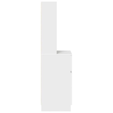 vidaXL Κομοδίνο Λευκό 39x35x125cm από Επεξεργασμένο Ξύλο 1 τεμ.
