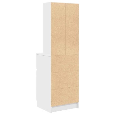 vidaXL Κομοδίνο Λευκό 39x35x125cm από Επεξεργασμένο Ξύλο 1 τεμ.