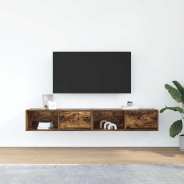 vidaXL Έπιπλα Τηλεόρασης 2 τεμ. 80x31x25,5cm Επεξεργασμένο Ξύλο