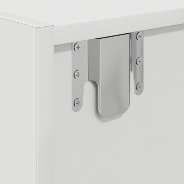 vidaXL Έπιπλο Τηλεόρασης Λευκό 80x31x25,5cm Επεξεργασμένο Ξύλο