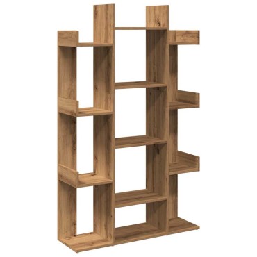 vidaXL Ντουλάπι βιβλίων Artisan Oak 86x25,5x140cm Ξύλο μηχανής 1 τεμ.