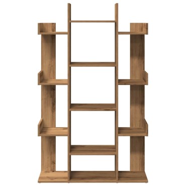 vidaXL Ντουλάπι βιβλίων Artisan Oak 86x25,5x140cm Ξύλο μηχανής 1 τεμ.