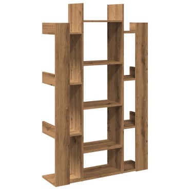 vidaXL Ντουλάπι βιβλίων Artisan Oak 86x25,5x140cm Ξύλο μηχανής 1 τεμ.
