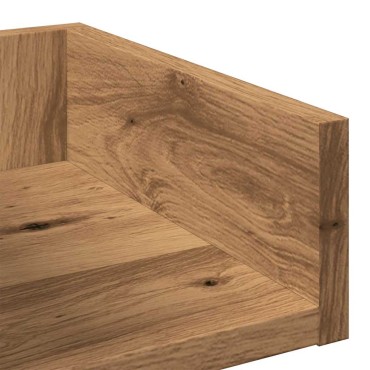 vidaXL Ντουλάπι βιβλίων Artisan Oak 86x25,5x140cm Ξύλο μηχανής 1 τεμ.