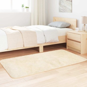 vidaXL Χαλί Shaggy με Ψηλό Πέλος NAVARRA Κρέμα 80x150cm πολυεστέρας