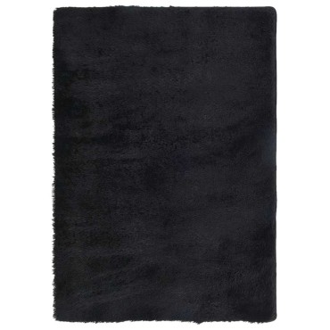 vidaXL Χαλί Shaggy με Ψηλό Πέλος NAVARRA Μαύρο 120x170cm πολυεστέρας