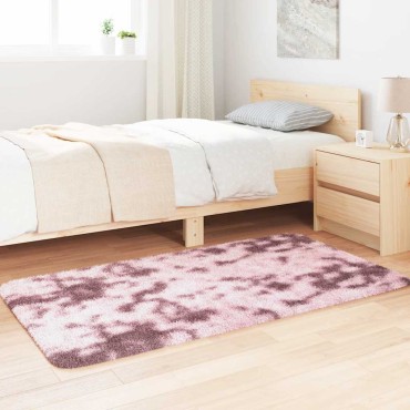 vidaXL Χαλί Shaggy με Ψηλό Πέλος NAVARRA Σκ. Ροζ 80x150cm