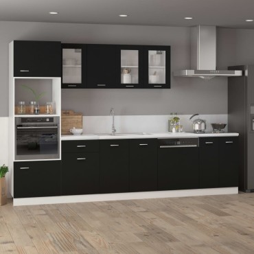 vidaXL Πρόσοψη Πλυντηρίου Πιάτων Lyon Μαύρη 59,5x3x67cm 1 τεμ.