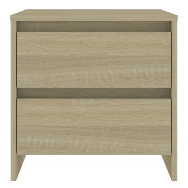 vidaXL Κομοδίνα 2 τεμ. Sonoma Δρυς 45x34,5x44,5cm Επεξεργασμένο Ξύλο