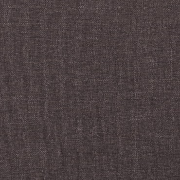 vidaXL Κρεβάτι Boxspring με Στρώμα Σκούρο Καφέ 140x200 εκ Υφασμάτινο