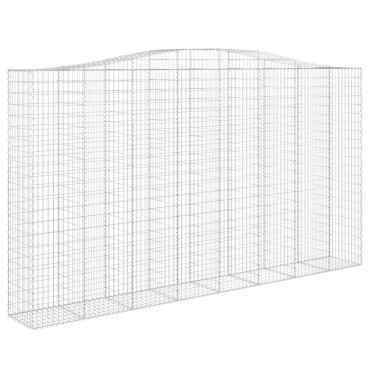 vidaXL Συρματοκιβώτια Τοξωτά 6 τεμ. 400x50x220/240 εκ. Γαλβαν. Ατσάλι