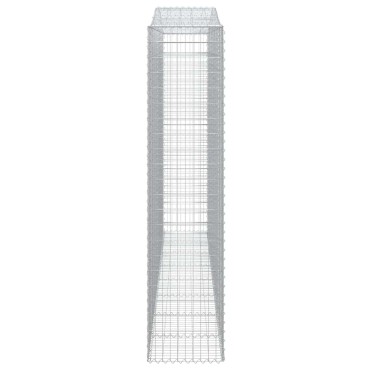 vidaXL Συρματοκιβώτια Τοξωτά 6 τεμ. 400x50x220/240 εκ. Γαλβαν. Ατσάλι