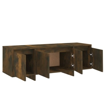 vidaXL Έπιπλο Τηλεόρασης Καπνιστή Δρυς 120x30x40,5cm Επεξ. Ξύλο
