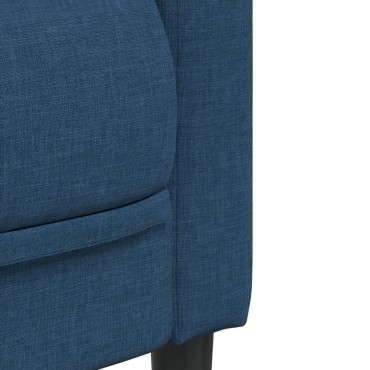 vidaXL Πολυθρόνα Σαλονιού Μπλε Υφασμάτινη 69x76,5x74,5cm 1 τεμ. Γωνιακός