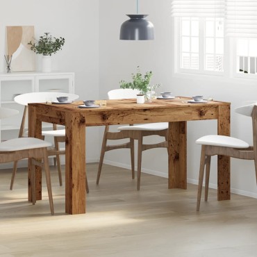 vidaXL Τραπεζαρία Παλιό Ξύλο 140x74,5x76cm από Επεξεργασμένο Ξύλο 1 τεμ.