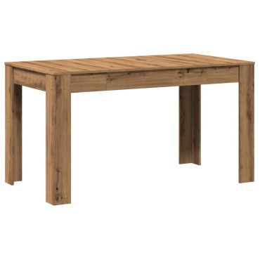 vidaXL Τραπεζαρία Τεχνίτης Δρυς 140x74,5x76cm Επεξεργασμένο Ξύλο 1 τεμ.