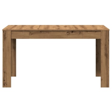 vidaXL Τραπεζαρία Τεχνίτης Δρυς 140x74,5x76cm Επεξεργασμένο Ξύλο 1 τεμ.