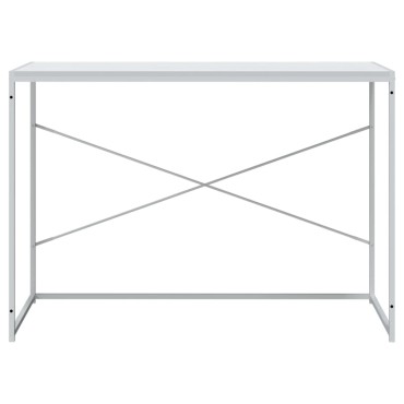 vidaXL Γραφείο Υπολογιστή Λευκό 110x60x70cm από Επεξ. Ξύλο 1 τεμ.