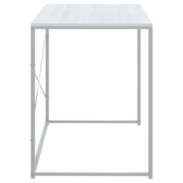 vidaXL Γραφείο Υπολογιστή Λευκό 110x60x70cm από Επεξ. Ξύλο 1 τεμ.