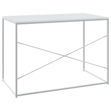 vidaXL Γραφείο Υπολογιστή Λευκό 110x60x70cm από Επεξ. Ξύλο 1 τεμ.