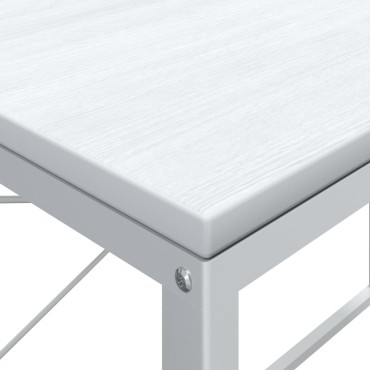 vidaXL Γραφείο Υπολογιστή Λευκό 110x60x70cm από Επεξ. Ξύλο 1 τεμ.
