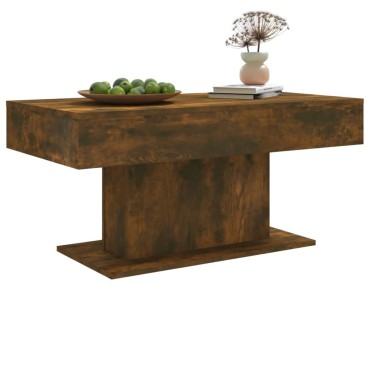 vidaXL Τραπεζάκι Σαλονιού Καπνιστή Δρυς 96x50x45cm από Επεξεργ. Ξύλο 1 τεμ.