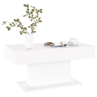 vidaXL Τραπεζάκι Σαλονιού Λευκό 96x50x45cm από Επεξ. Ξύλο 1 τεμ.